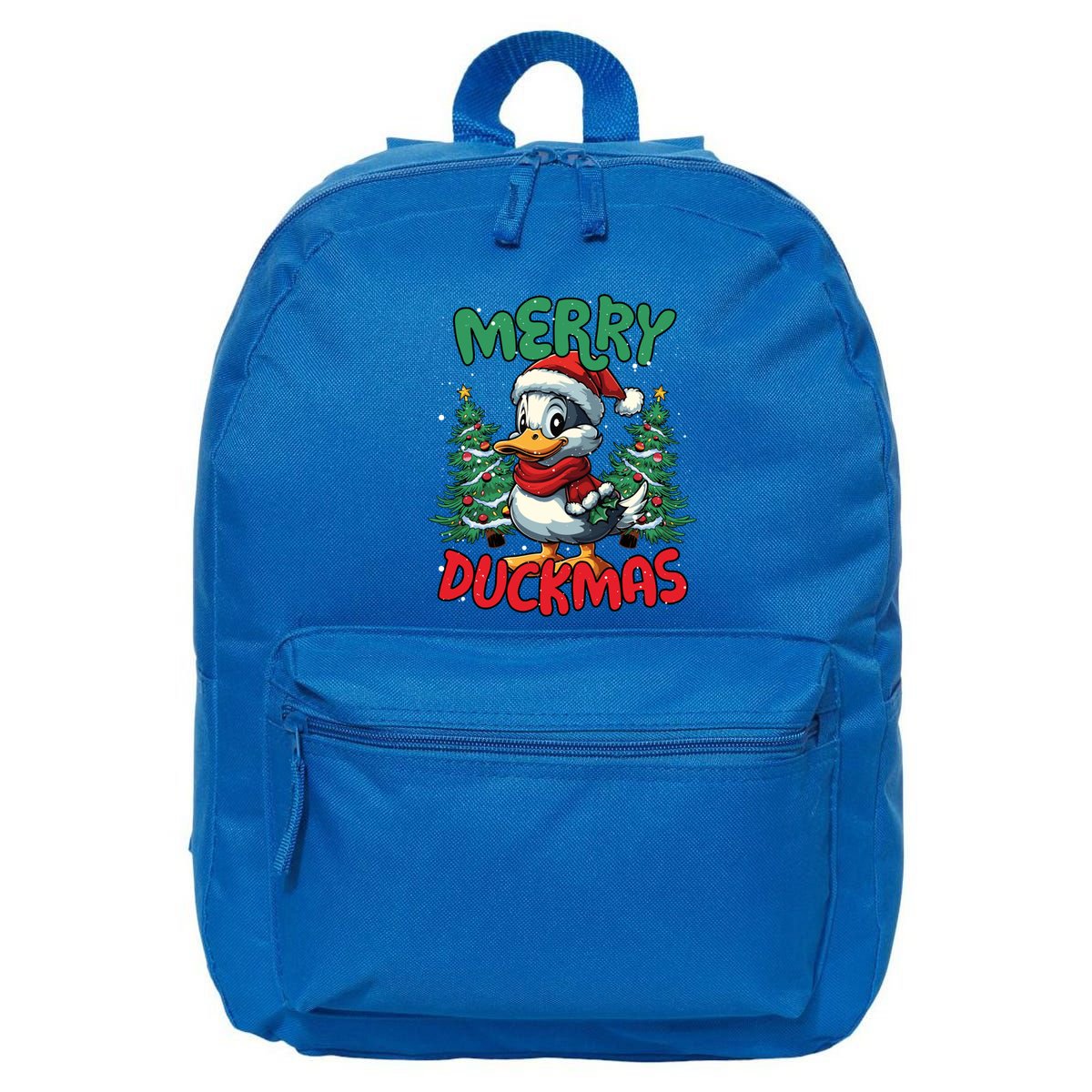 Merry Duckmas Funny Christmas Duck Lover Cool Gift 16 in Basic Backpack