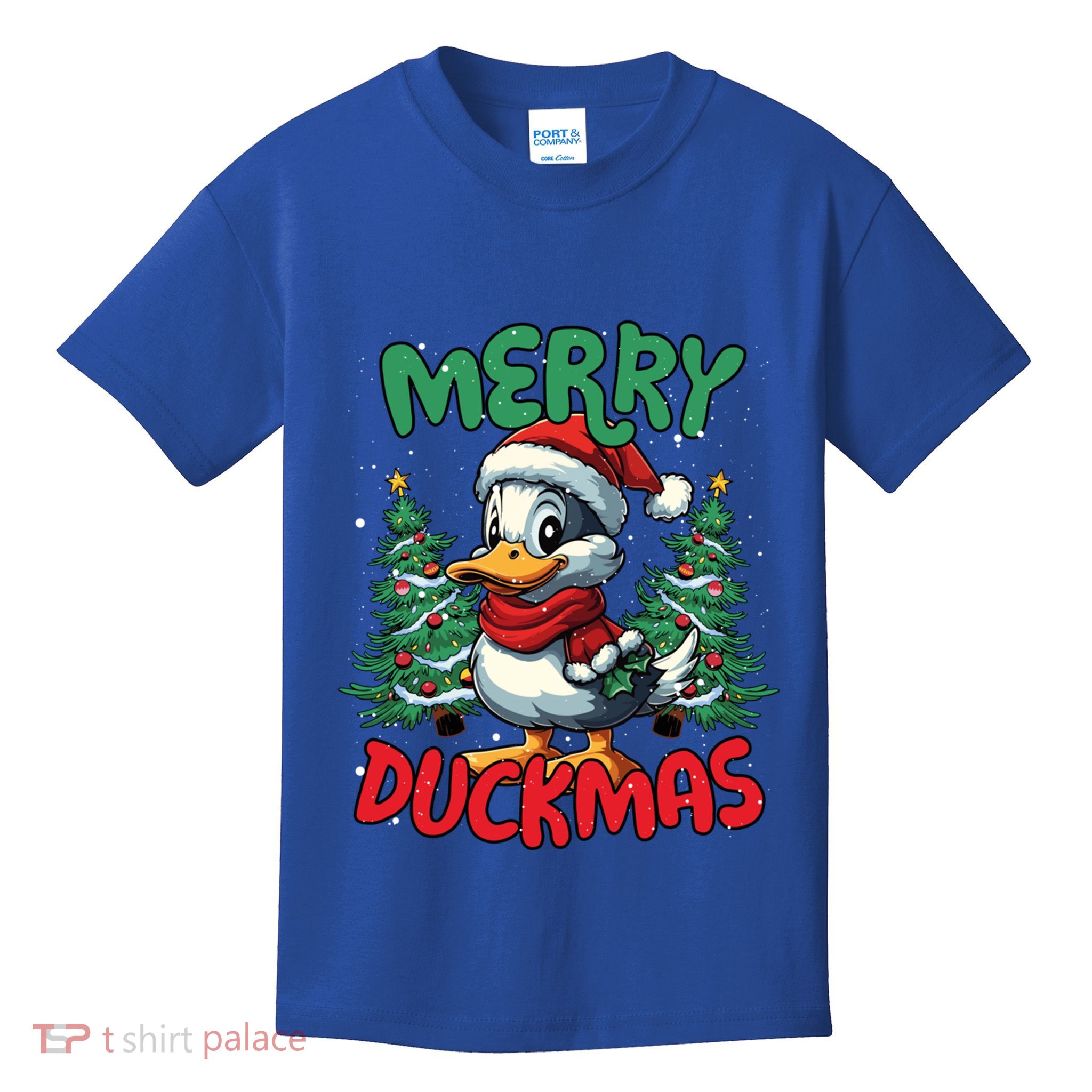 Merry Duckmas Funny Christmas Duck Lover Cool Gift Kids T-Shirt