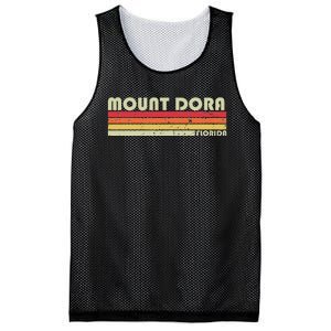 Mount Dora Fl Florida Funny City Home Roots Gift Retro 80s Mesh Reversible Basketball Jersey Tank