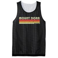 Mount Dora Fl Florida Funny City Home Roots Gift Retro 80s Mesh Reversible Basketball Jersey Tank