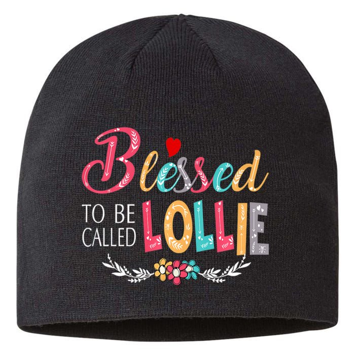 Mothers Day Gift Blessed To Be Called Lollie Sustainable Beanie