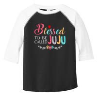 Mothers Day Gift Blessed To Be Called Juju Toddler Fine Jersey T-Shirt