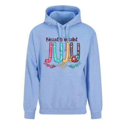 Mothers Day Gift Blessed To Be Called Juju Unisex Surf Hoodie