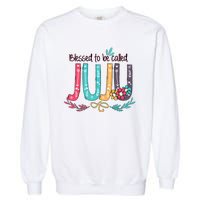 Mothers Day Gift Blessed To Be Called Juju Garment-Dyed Sweatshirt