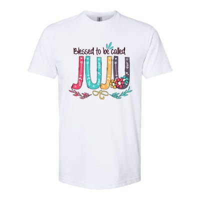 Mothers Day Gift Blessed To Be Called Juju Softstyle CVC T-Shirt