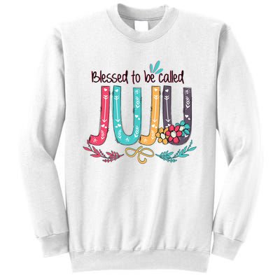 Mothers Day Gift Blessed To Be Called Juju Sweatshirt