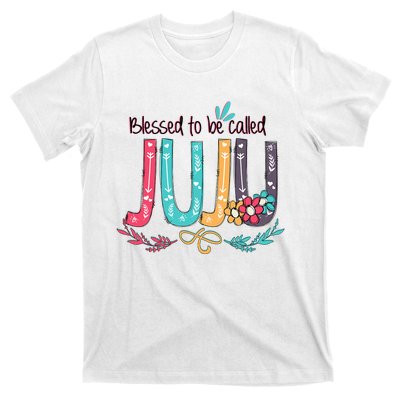 Mothers Day Gift Blessed To Be Called Juju T-Shirt