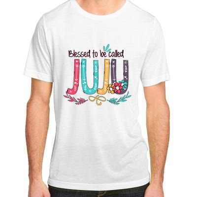 Mothers Day Gift Blessed To Be Called Juju Adult ChromaSoft Performance T-Shirt