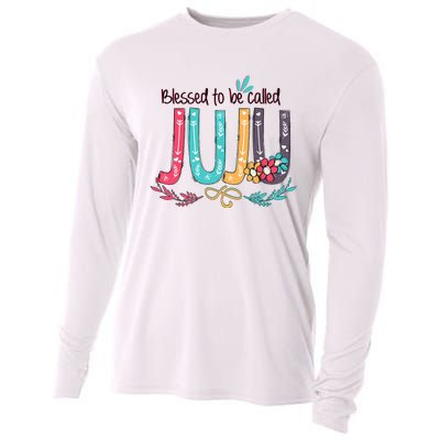 Mothers Day Gift Blessed To Be Called Juju Cooling Performance Long Sleeve Crew