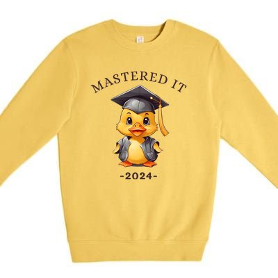 Masters Degree Graduation 2024 Mastered It Premium Crewneck Sweatshirt