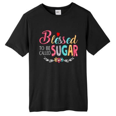 Mothers Day Gift Blessed To Be Called Sugar Tall Fusion ChromaSoft Performance T-Shirt