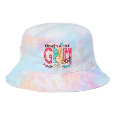 Mothers Day Gift Blessed To Be Called Gram Tie Dye Newport Bucket Hat