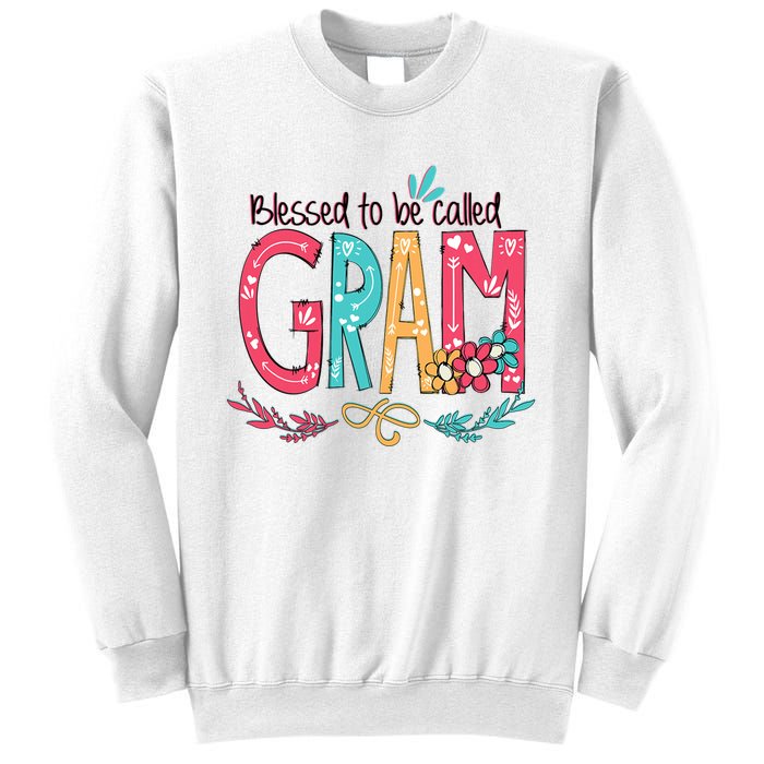 Mothers Day Gift Blessed To Be Called Gram Sweatshirt