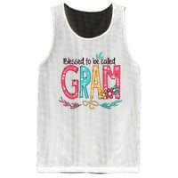 Mothers Day Gift Blessed To Be Called Gram Mesh Reversible Basketball Jersey Tank