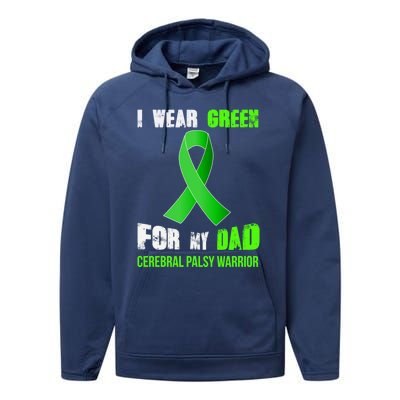 My Dad Great Gift My Cerebral Palsy Warrior Gift Performance Fleece Hoodie