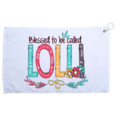 Mothers Day Gift Blessed To Be Called Lolli Grommeted Golf Towel