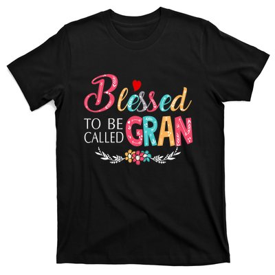 Mothers Day Gift Blessed To Be Called Gran T-Shirt