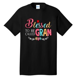 Mothers Day Gift Blessed To Be Called Gran Tall T-Shirt