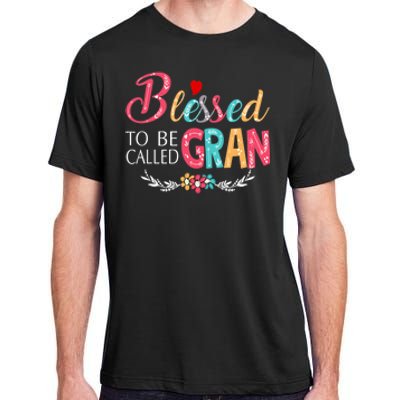 Mothers Day Gift Blessed To Be Called Gran Adult ChromaSoft Performance T-Shirt