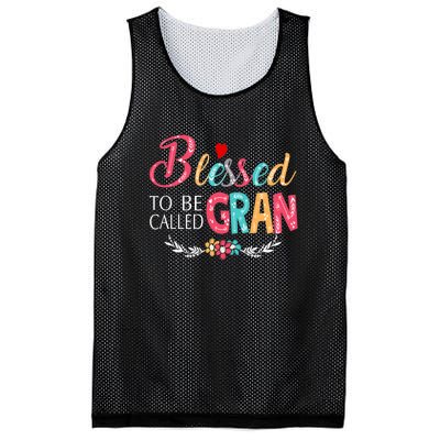 Mothers Day Gift Blessed To Be Called Gran Mesh Reversible Basketball Jersey Tank