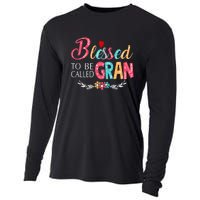 Mothers Day Gift Blessed To Be Called Gran Cooling Performance Long Sleeve Crew