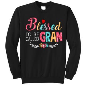 Mothers Day Gift Blessed To Be Called Gran Tall Sweatshirt