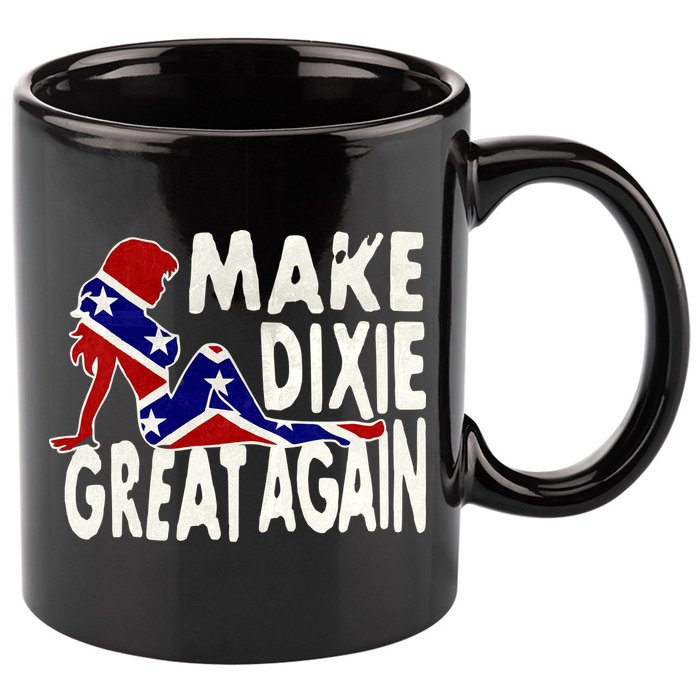Make Dixie Great Again Civil War Flag 11oz C Handle Ceramic Mug