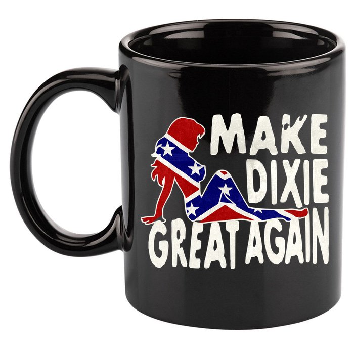 Make Dixie Great Again Civil War Flag 11oz C Handle Ceramic Mug