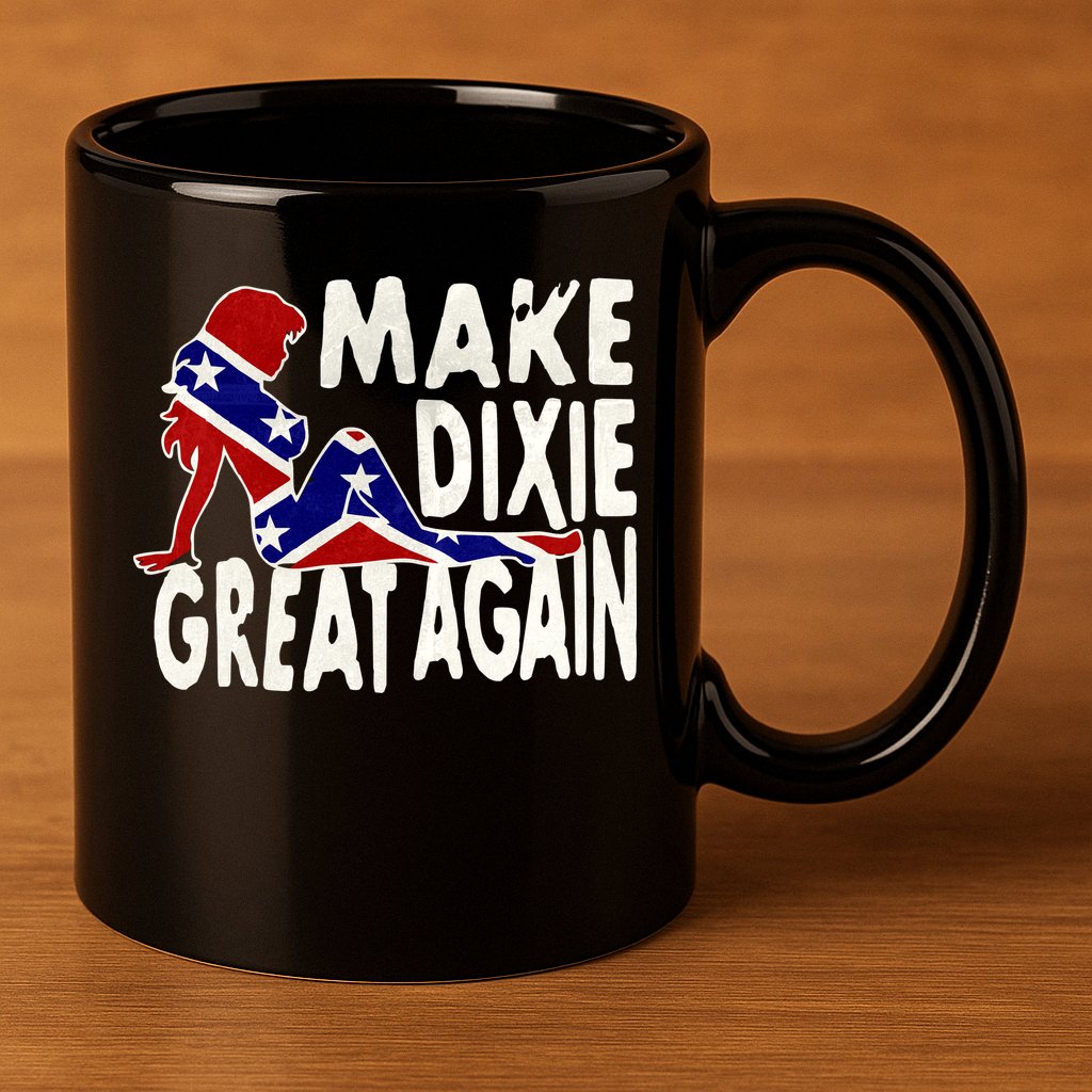 Make Dixie Great Again Civil War Flag 11oz C Handle Ceramic Mug