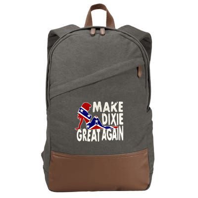 Make Dixie Great Again Civil War Flag Cotton Canvas Backpack
