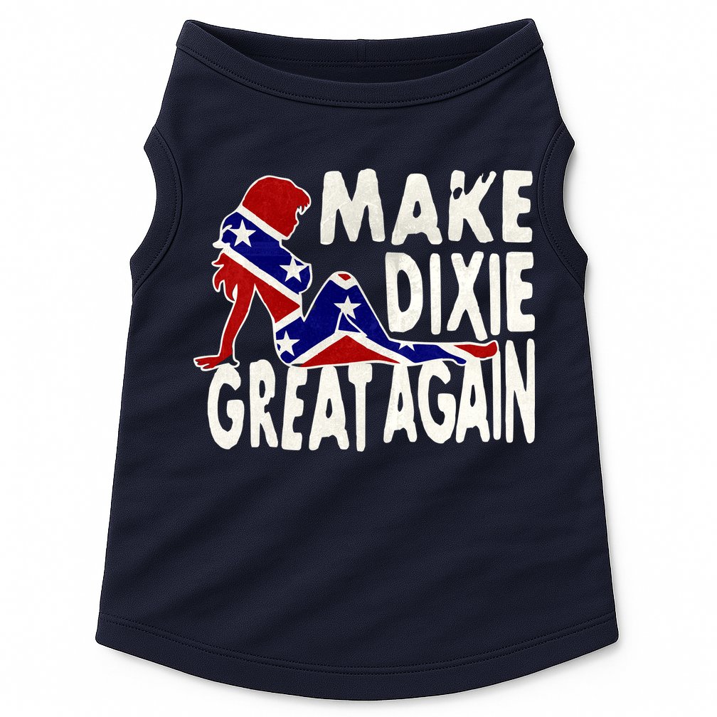 Make Dixie Great Again Civil War Flag Doggie Tank