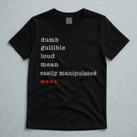 Maga Dumb Gullible Loud Mean Easily Manipulated T-Shirt