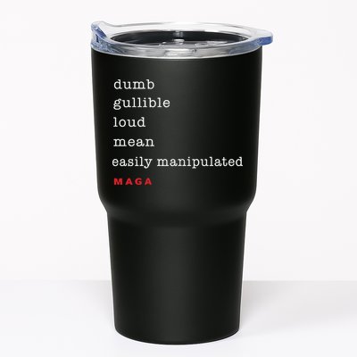 Maga Dumb Gullible Loud Mean Easily Manipulated Tumbler