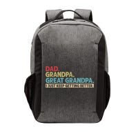 M.ens Dad Grandpa Great Grandpa I Just Keep Getting Better Vector Backpack