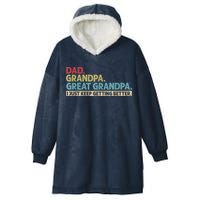 M.ens Dad Grandpa Great Grandpa I Just Keep Getting Better Hooded Wearable Blanket