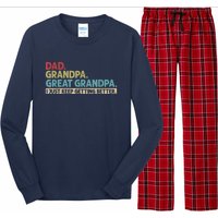 M.ens Dad Grandpa Great Grandpa I Just Keep Getting Better Long Sleeve Pajama Set