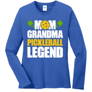 Mothers Day Grandma Pickleball Mom Grandma Pickleball Legend Cute Gift Ladies Long Sleeve Shirt