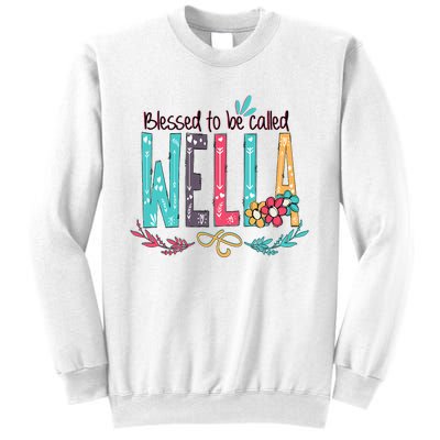 Mothers Day Gift Blessed To Be Called Wella Sweatshirt