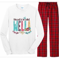 Mothers Day Gift Blessed To Be Called Wella Long Sleeve Pajama Set