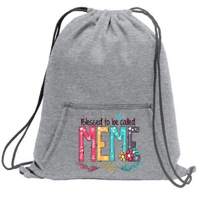 Mothers Day Gift Blessed To Be Called Meme Sweatshirt Cinch Pack Bag