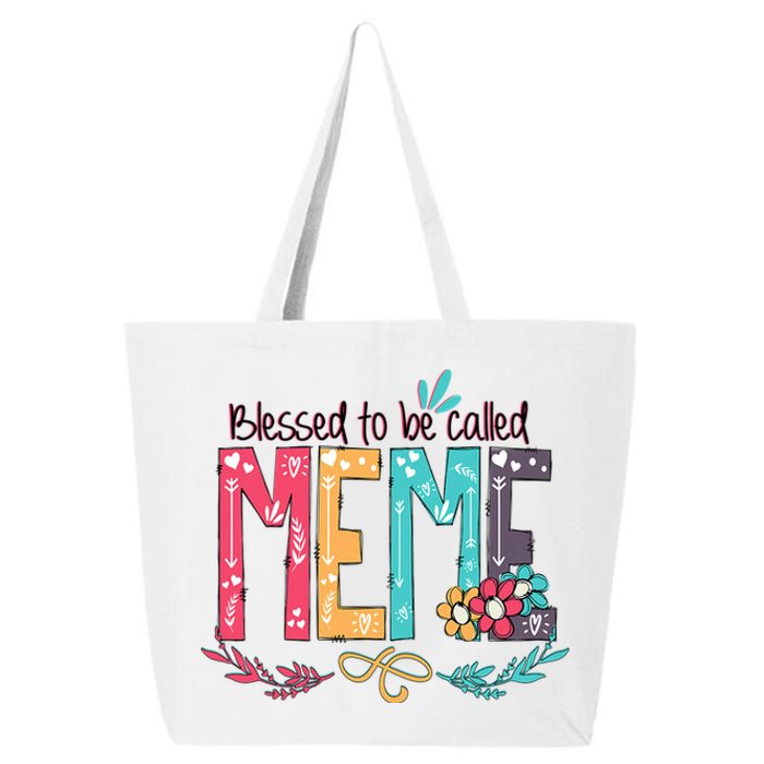 Mothers Day Gift Blessed To Be Called Meme 25L Jumbo Tote