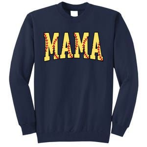 Mothers Day Gift For Softball Mama Tall Sweatshirt