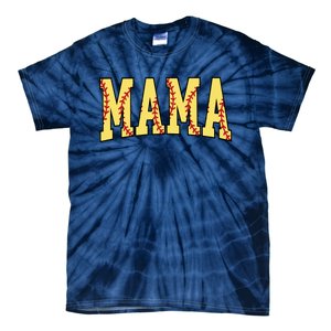 Mothers Day Gift For Softball Mama Tie-Dye T-Shirt