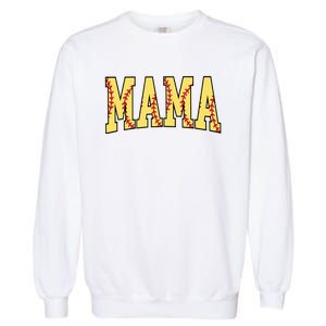 Mothers Day Gift For Softball Mama Garment-Dyed Sweatshirt