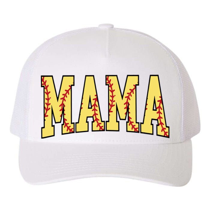 Mothers Day Gift For Softball Mama Yupoong Adult 5-Panel Trucker Hat