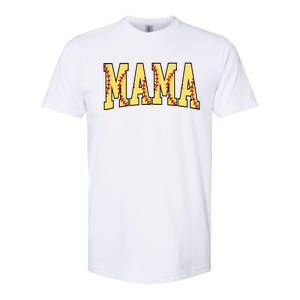 Mothers Day Gift For Softball Mama Softstyle CVC T-Shirt