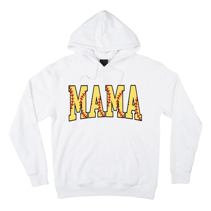 Mothers Day Gift For Softball Mama Hoodie