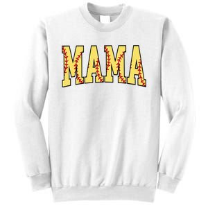 Mothers Day Gift For Softball Mama Sweatshirt