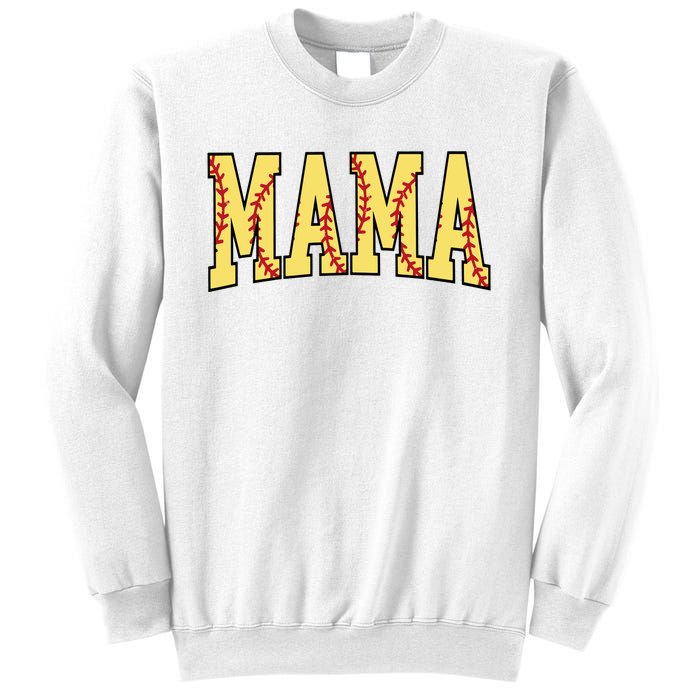 Mothers Day Gift For Softball Mama Sweatshirt