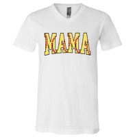 Mothers Day Gift For Softball Mama V-Neck T-Shirt